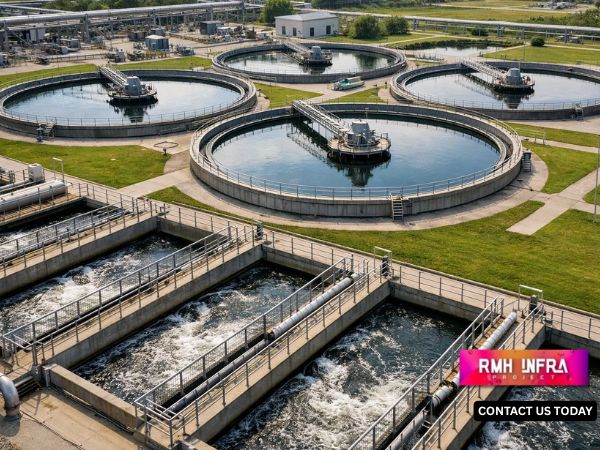 sewage treatment plant contractor wastewater infrastructure