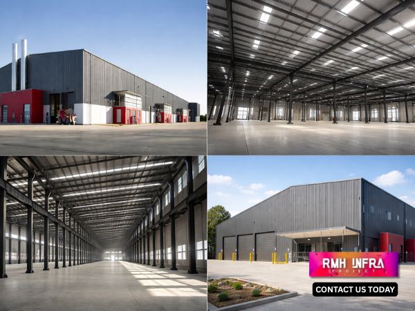 steel structure fabrication modern factory construction