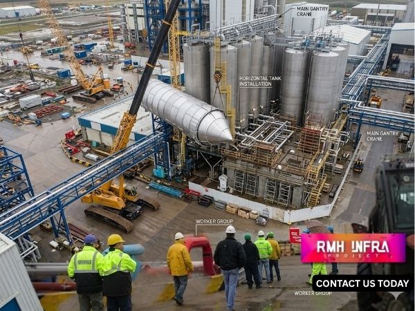 industrial equipment installation plant machinery setup