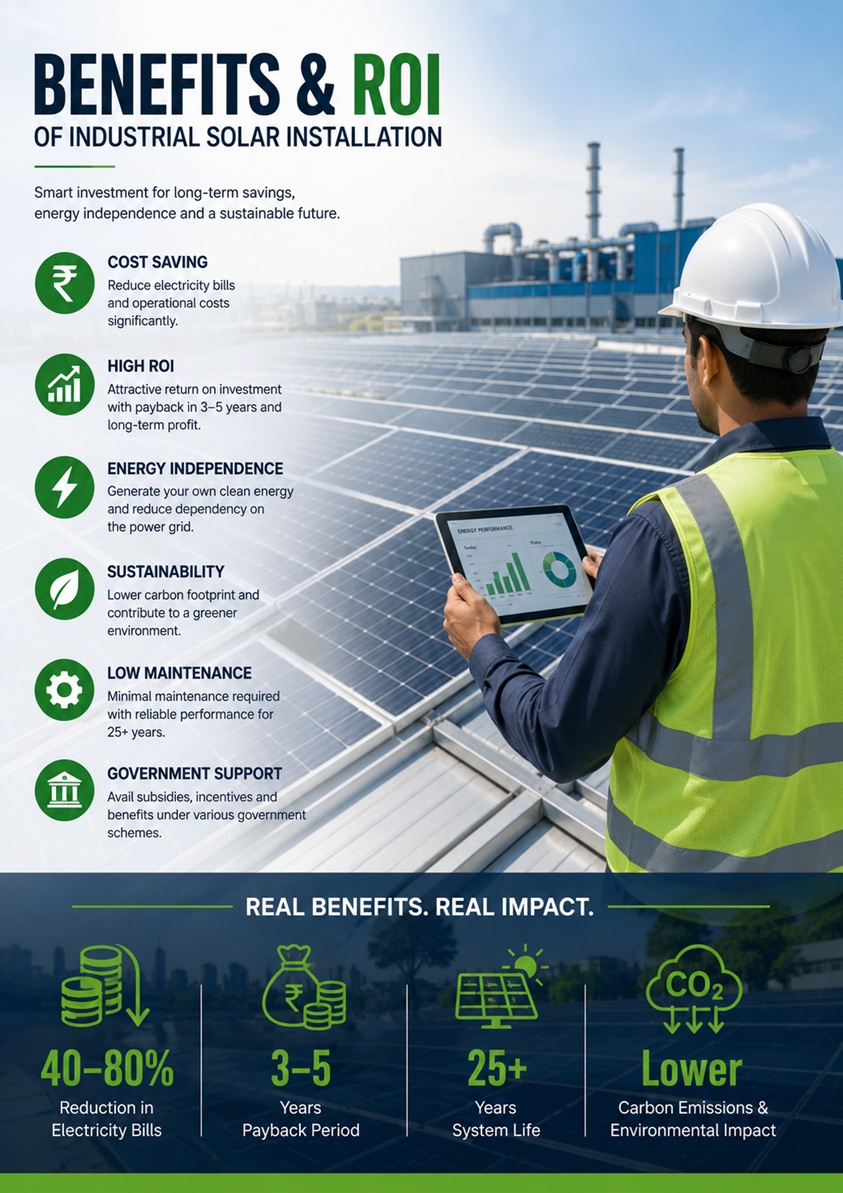 Benefits of Industrial Solar Installation